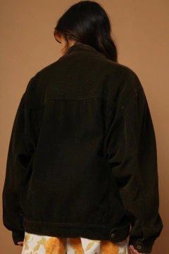 Jaqueta veludo cotele verde militar New - loja online