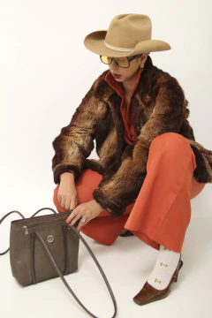 Bolsa VH vintage marrom original - Capichó Brechó