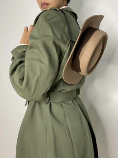 Chapéu PRADA camelo forrado com tira couro   - loja online