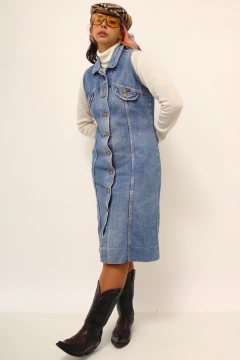 Vestido jeans azul classico - comprar online