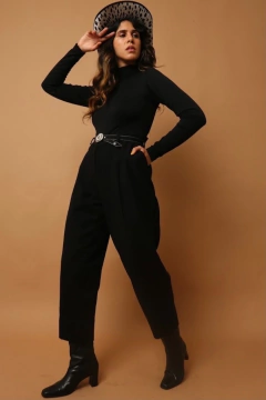 Calça bag 100 % lã cintura mega alta na internet