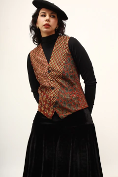 Colete DASLU estampado vintage - comprar online