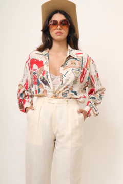 Camisa estampada 90´s PLUGI vintage - Capichó Brechó