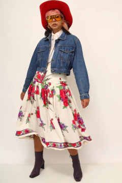 Jaqueta jeans cropped vintage FORUM na internet
