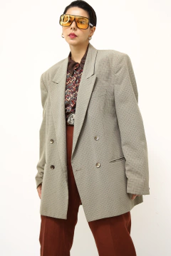 Blazer xadrez camelo Square - loja online