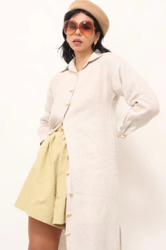 vestido camisa saida linho CRIS BARROS - comprar online