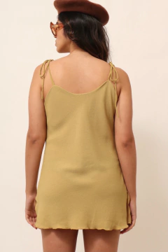 Vestico mini verde abacate amarração alça - comprar online