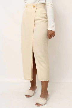 Imagem do Saia cintura alta ATELIE PARISIENSE 100% lã vintage