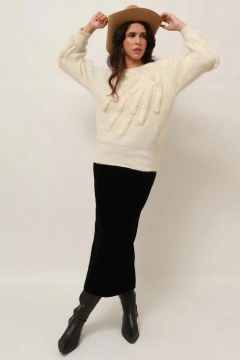 Blusa pelo coelho off white vintage - loja online