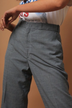 Calça azul celeste alfaiataria vintage - comprar online