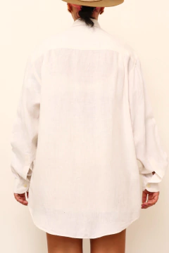 Camisa colombro manga longa linho - loja online