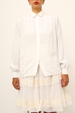 Camisa branca viscose tromps - loja online