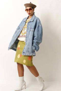 Jaqueta jeans oversize colcci vintage XG - loja online