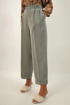 Imagem do Calça cintura mega alta alfaiatria verde mint