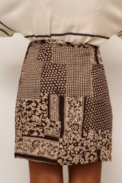 Imagem do Saia estampada transpassada viscose