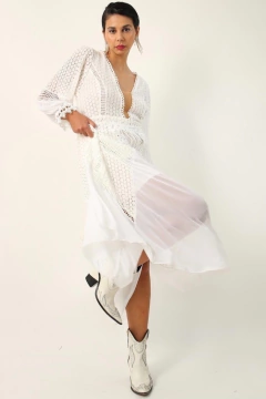 Vestido renda Luciana TUART boho chic - Capichó Brechó