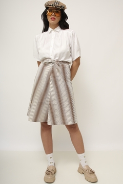 Camisa branca cropeed vintage