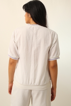 Blusa punho onça color tecido levinho - Capichó Brechó