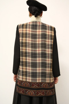 Camisa estilo blazer xadrez vintage - comprar online
