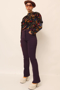 Imagem do Blusa veludo babados vintage