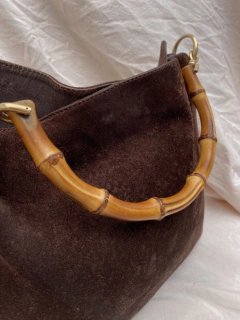 Imagem do Bolsa GUCCI BAMBOO couro marrom