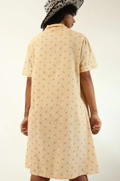 vestido estampado amarelo verão 94’s - loja online