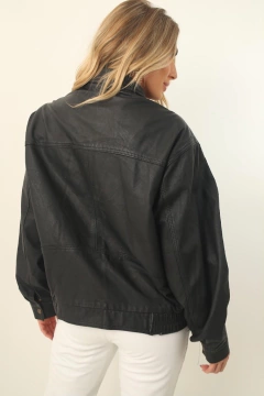Jaqueta 100 % couro forrada bomber - loja online