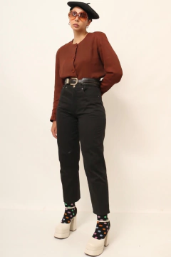 Calça cintura alta SHIMAS jeans preta