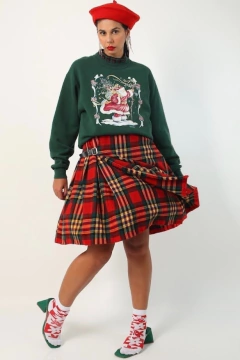 Saia Xadrez vermelha THE SCOTCH HOUSE na internet