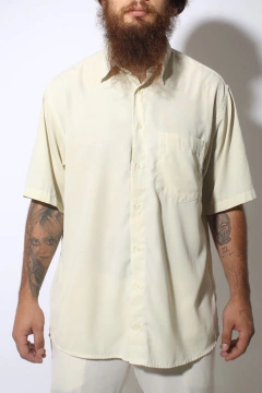 Camisa viscose verde água veste GG - loja online