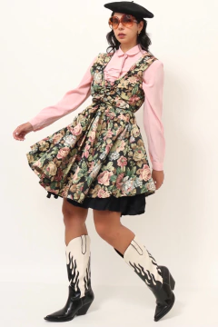 Imagem do Vestido flores camadas MARIA ANTONIETA garimpado em PARIS