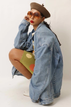 Jaqueta jeans oversize colcci vintage XG - Capichó Brechó