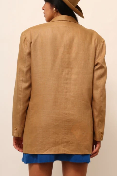 Blazer 100% linho bege classico forrado na internet