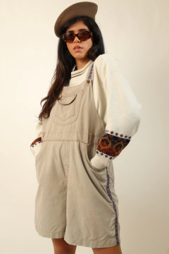 macaquinho bege recorte color 90’s - comprar online