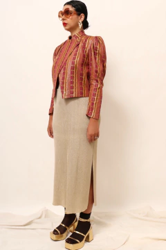 Blazer curto ZIG STARDUST vintage brilho - comprar online