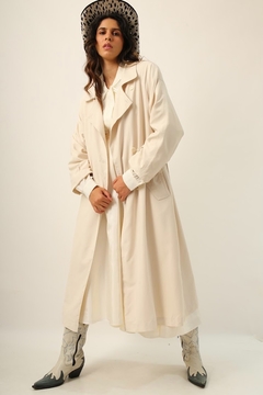 Trench Coat off white forrado vintage