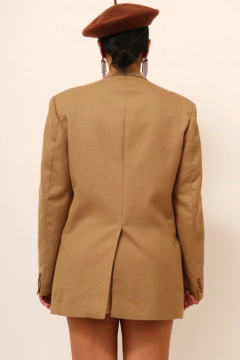 Blazer bege forrado ombreira LINEA - comprar online