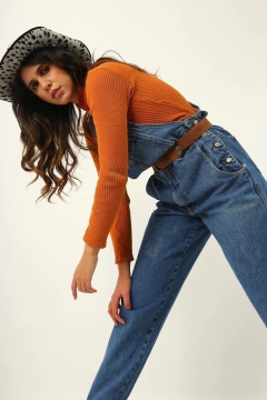macacão jardineira jeans baggy vintage - comprar online