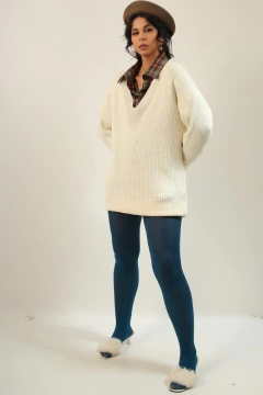 Maxi tricot BO.BO gola V vintage - Capichó Brechó