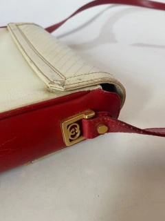 Bolsa GUCCI original vintage couro branca - loja online