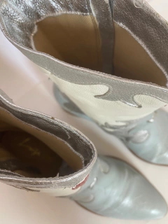 Imagem do Bota azul celeste western LUIZ BARCELOS couro 36