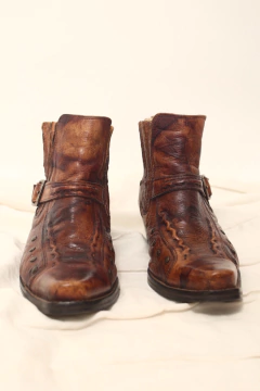 Bota western marrom rei do gado 39