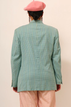 Imagem do Blazer xadrez verde wool vintage