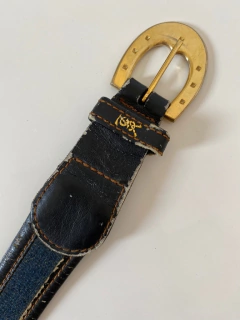 cinto YSL jeasn com couro original - comprar online