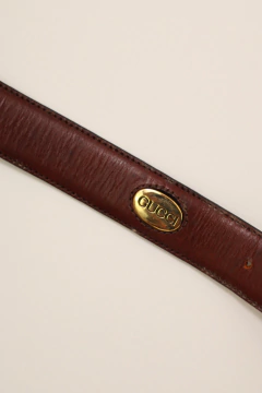 Cinto GUCCI couro marrom original na internet