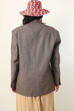 Blazer Gucci vintage forrado marrom - loja online