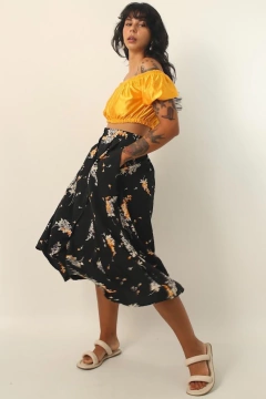 blusa top ciganinha ouro brilho - loja online
