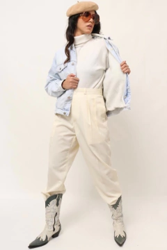 jaqueta jeans pelego pelucia vintage na internet