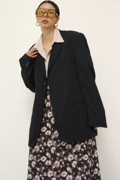Blazer azul marinho classico PIERRE CARDIN - Capichó Brechó