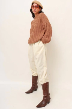 tricot caramelo vintage grossinho - comprar online